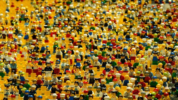 persone partiti folla masse